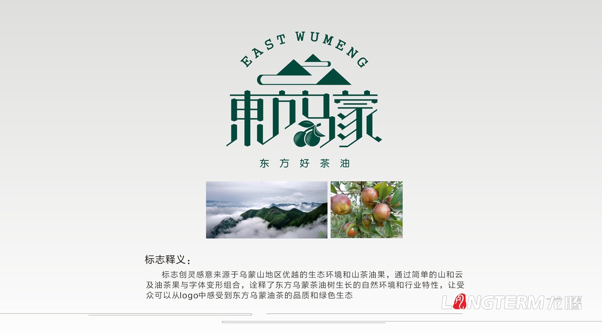 東方烏蒙山茶油LOGO設計|成都山茶油VI設計公司|茶油糧油品牌視覺形象設計