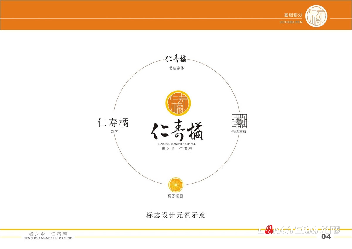仁壽橘品牌VI設(shè)計(jì)|地方區(qū)域公共品牌LOGO設(shè)計(jì)|水果品牌視覺形象設(shè)計(jì)