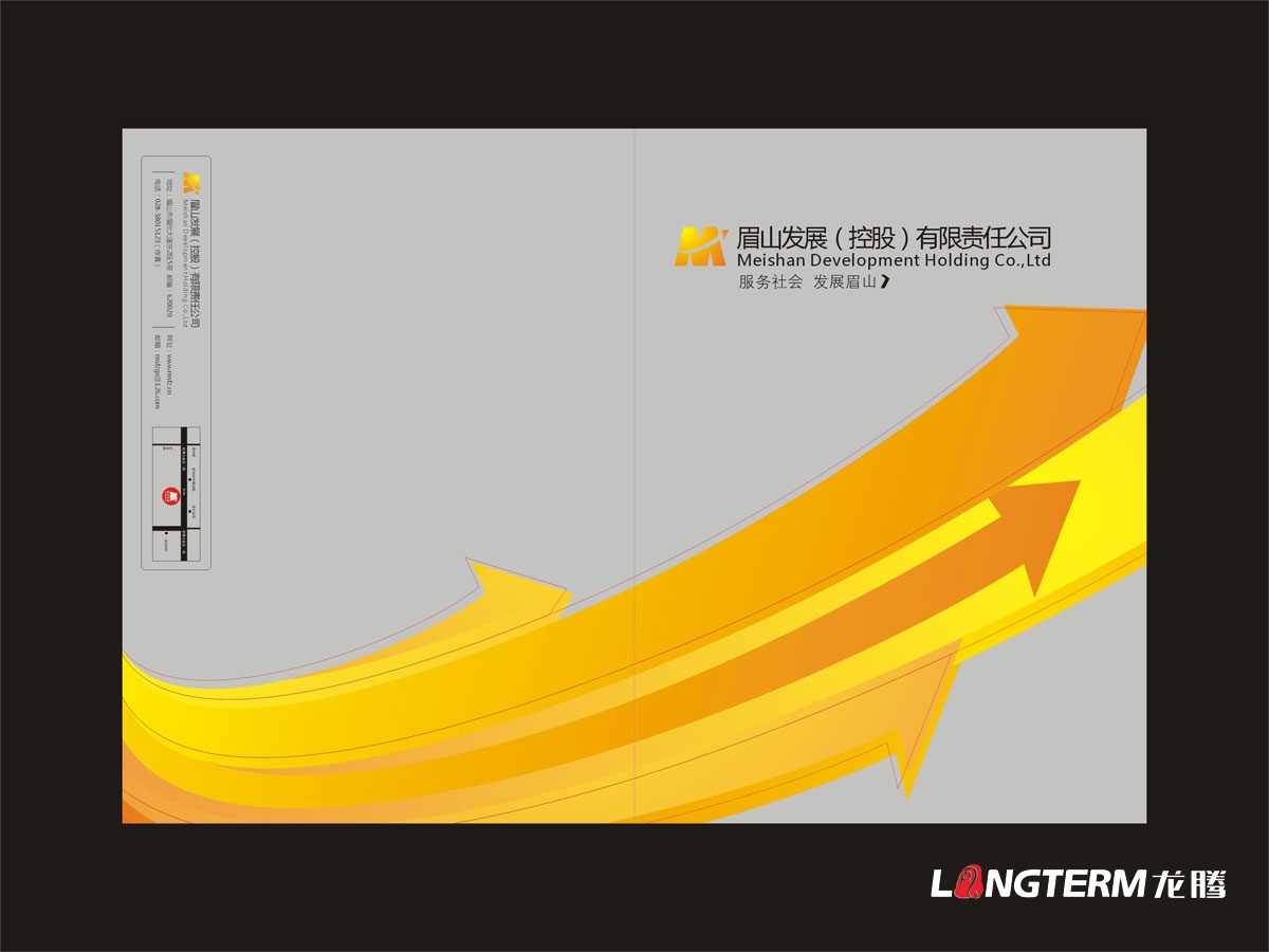 眉山控股公司畫冊設(shè)計|發(fā)展控股科技國有獨資產(chǎn)業(yè)投資公司形象宣傳冊設(shè)計