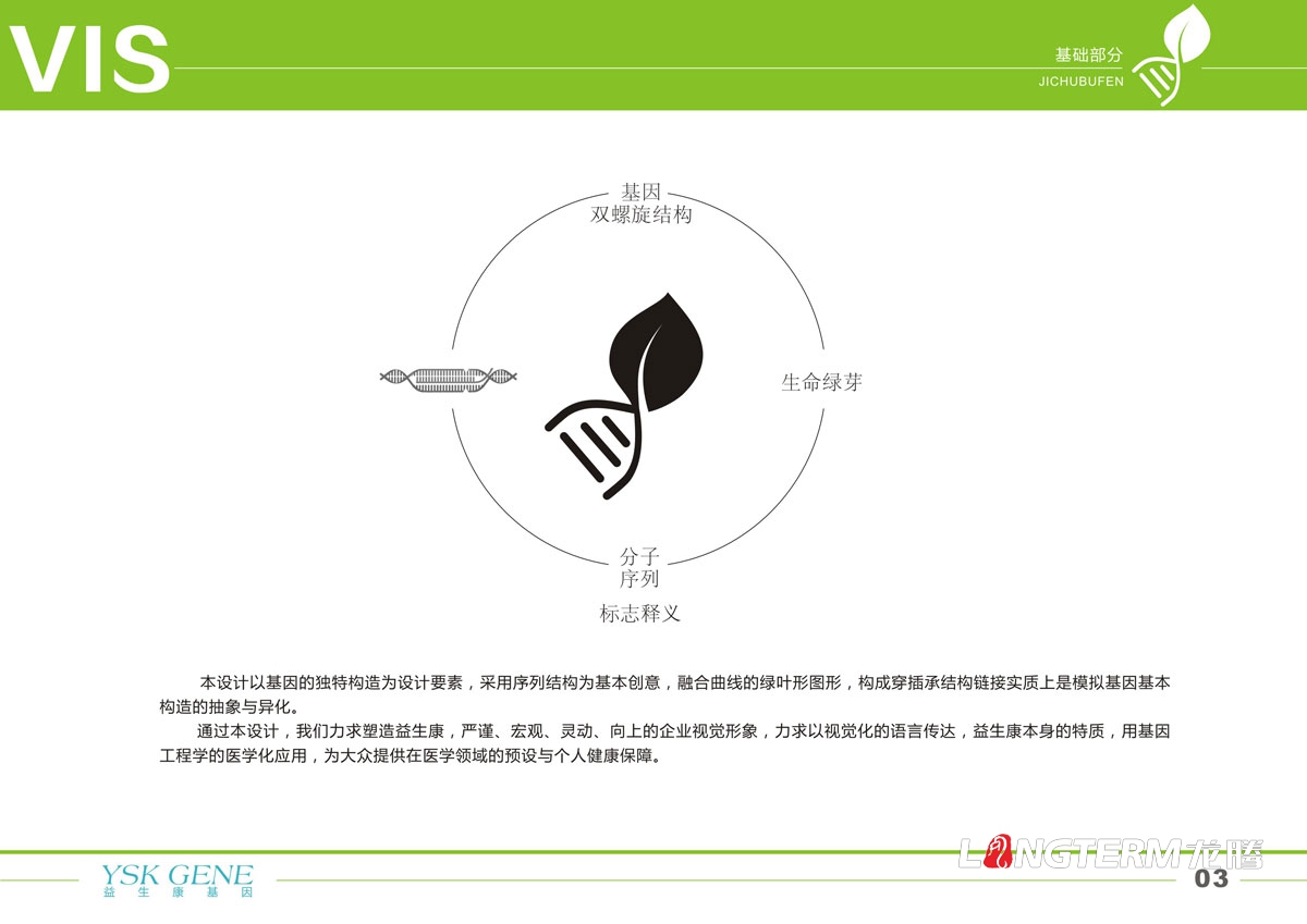 四川益生康基因工程品牌LOGO及VI形象設(shè)計|成都基因公司品牌形象標(biāo)志商標(biāo)設(shè)計公司