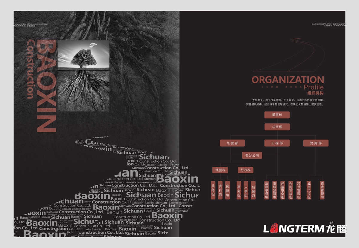 四川寶鑫建設(shè)建筑企業(yè)形象畫冊設(shè)計_成都建筑公司宣傳冊畫面設(shè)計