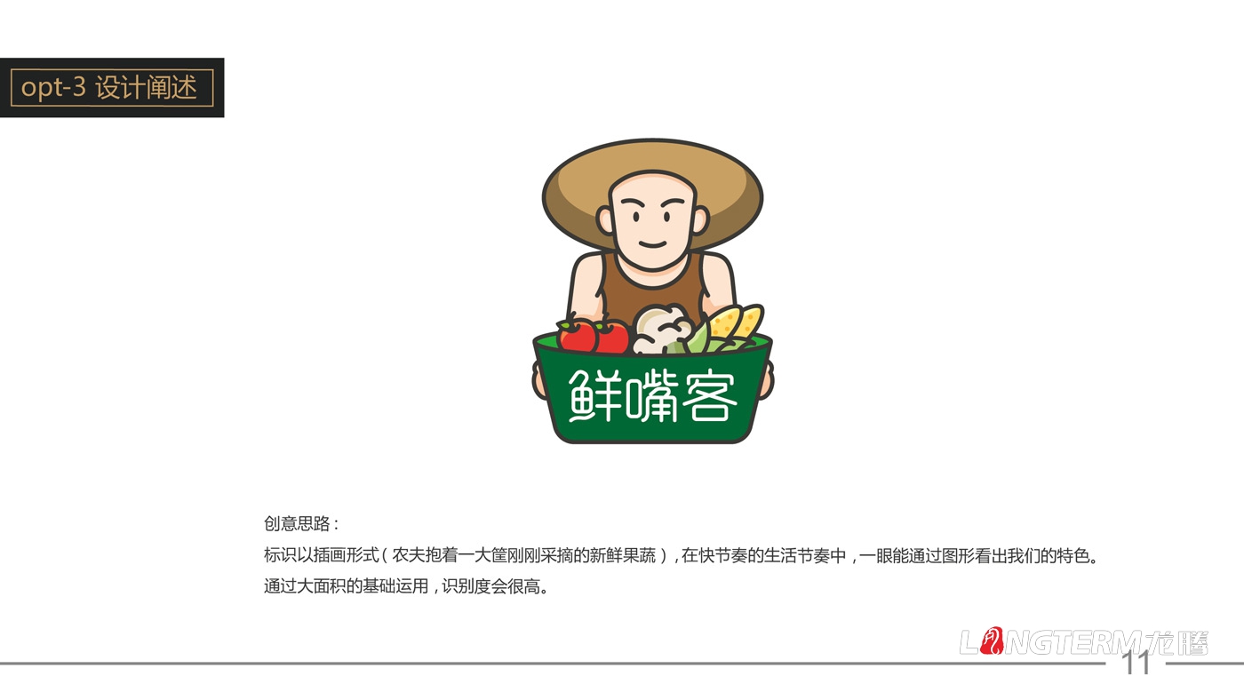 鮮嘴客品牌標(biāo)志設(shè)計_農(nóng)業(yè)食品公司品牌LOGO形象設(shè)計公司